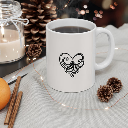Marine Life Lovers Ceramic Coffee Mug, 11oz 15oz, Perfect Gift for Ocean Enthusiasts, Unique Personalized Mugs for Coffee Lovers